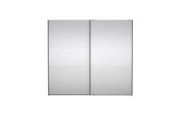 Takeru Garderob med Spegel 244x220 cm - Svart - Förvaring - Garderober & garderobssystem