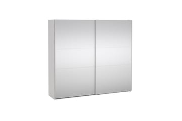 Takeru Garderob med Spegel 244x220 cm - Vit - Förvaring - Garderober & garderobssystem