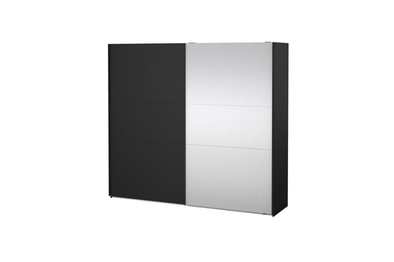 Takeru Garderob med Spegel 244x221 cm - Askgrå - Förvaring - Garderober & garderobssystem