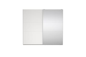 Takeru Garderob med Spegel 244x221 cm - Vit - Förvaring - Garderober & garderobssystem