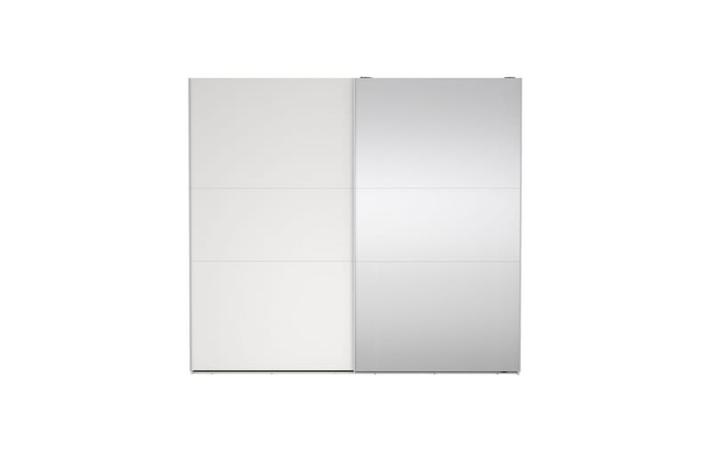 Takeru Garderob med Spegel 244x221 cm - Vit - Förvaring - Garderober & garderobssystem
