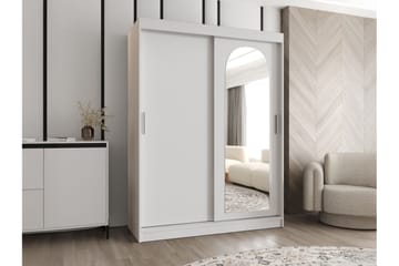 Tallmo Garderob m. Spegel 150x200 cm - Vit - Förvaring - Garderober & garderobssystem