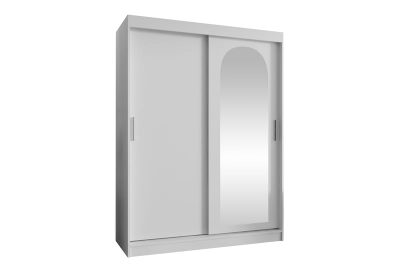 Tallmo Garderob m. Spegel 150x200 cm - Vit - Förvaring - Garderober & garderobssystem
