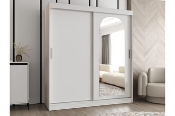 Tallmo Garderob m. Spegel 180x200 cm - Grön - Förvaring - Garderober & garderobssystem