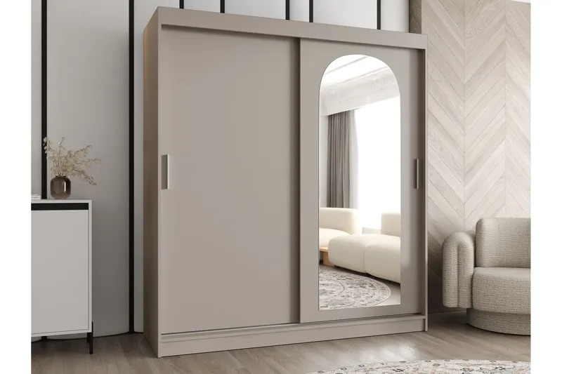 Tallmo Garderob m. Spegel 180x200 cm - Förvaring - Garderober & garderobssystem