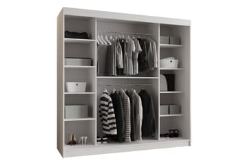 Tallmo Garderob m. Spegel 200x200 cm - Brun/Beige - Förvaring - Garderober & garderobssystem