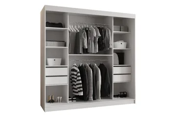 Tallmo Garderob m. Spegel 200x200 cm - Förvaring - Garderober & garderobssystem