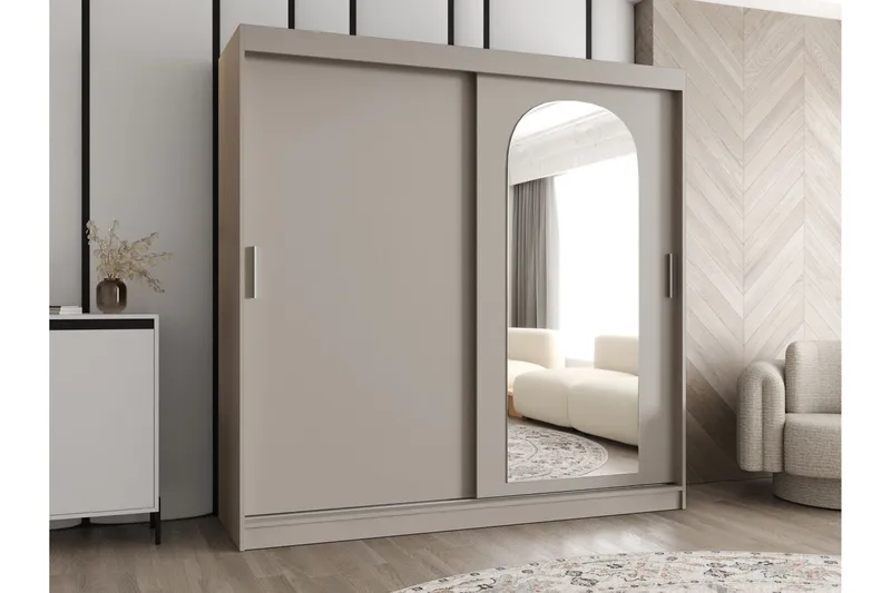 Tallmo Garderob m. Spegel 200x200 cm - Förvaring - Garderober & garderobssystem