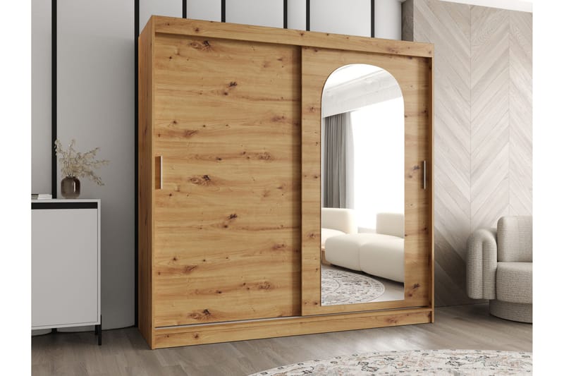 Tallmo Garderob m. Spegel 200x200 cm - Förvaring - Garderober & garderobssystem
