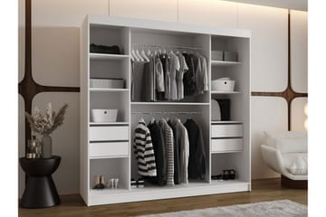 Tallmo Garderob m. Spegel 200x200 cm - Förvaring - Garderober & garderobssystem