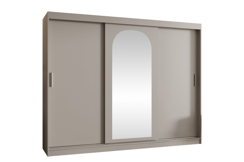 Tallmo Garderob m. Spegel 250x200 cm - Beige - Förvaring - Garderober & garderobssystem
