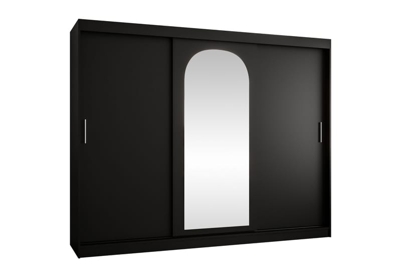 Tallmo Garderob m. Spegel 250x200 cm - Beige/Grå - Förvaring - Garderober & garderobssystem