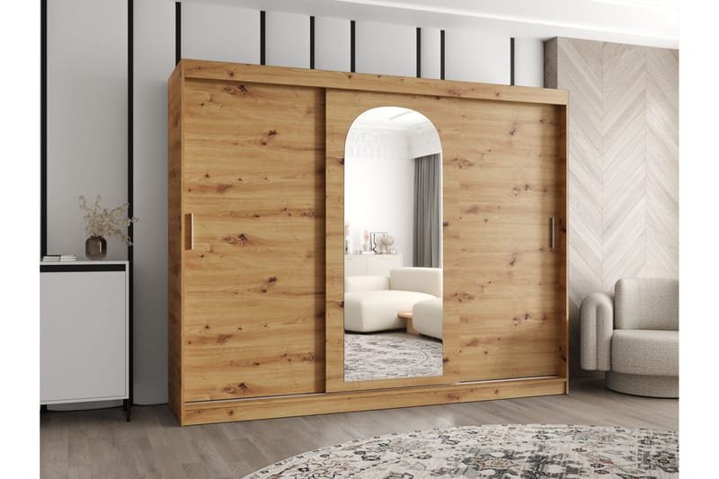 Tallmo Garderob m. Spegel 250x200 cm - Förvaring - Garderober & garderobssystem