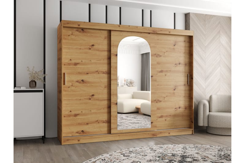 Tallmo Garderob m. Spegel 250x200 cm - Förvaring - Garderober & garderobssystem