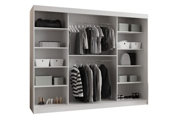 Tallmo Garderob m. Spegel 250x200 cm - Förvaring - Garderober & garderobssystem