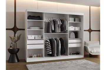 Tallmo Garderob m. Spegel 250x200 cm - Förvaring - Garderober & garderobssystem