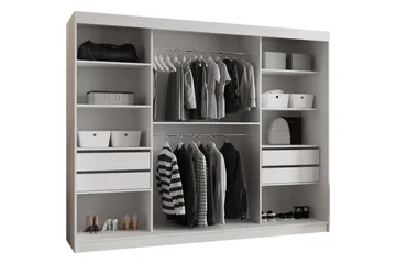 Tallmo Garderob m. Spegel 250x200 cm - Förvaring - Garderober & garderobssystem