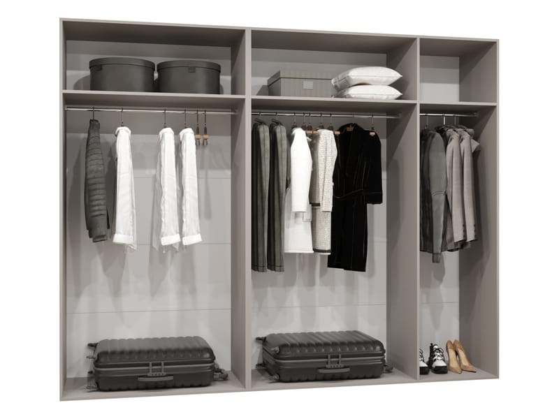 Tensa Garderob med spegel 250 cm - cashmere - Förvaring - Garderober & garderobssystem