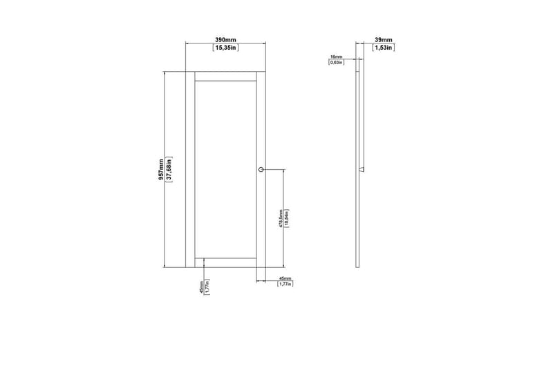 Trysil Dörr till Bokhylla 39x95,7 cm - Natur - Förvaring - Hylla