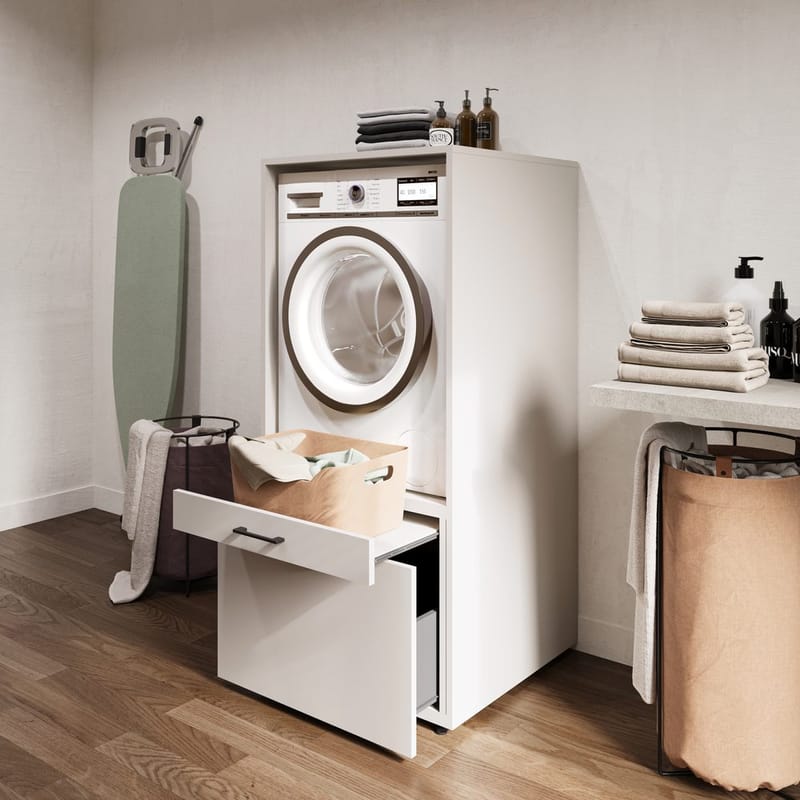Tvättmaskin/Torkskåp Aza 1 Låda 1 Hylla - Kashmir - Förvaring - Badrumsförvaring