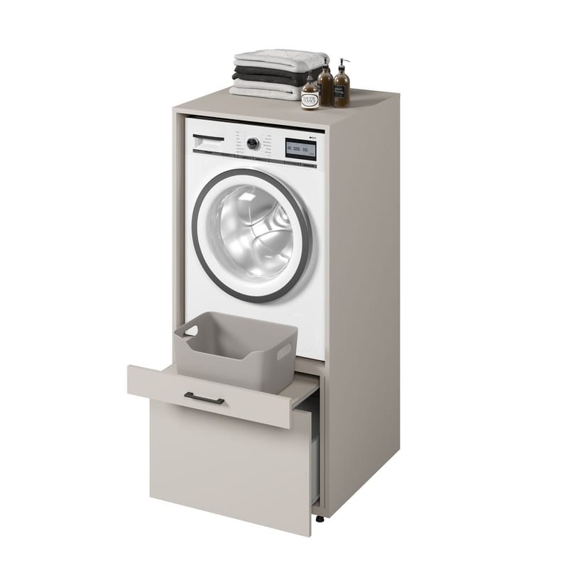 Tvättmaskin/Torkskåp Aza 1 Låda 1 Hylla - Kashmir - Förvaring - Badrumsförvaring