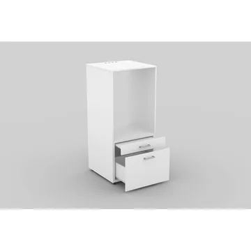 Tvättmaskin/Torkskåp Aza 1 Låda 1 Hylla - Vit - Förvaring - Badrumsförvaring