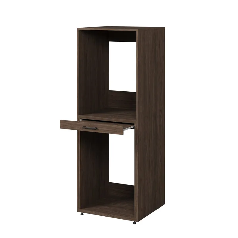 Tvättmaskin/Torktumlarskåp Aza 1 Hylla - Valnöt Villa - Förvaring - Badrumsförvaring