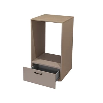 Tvättmaskin/Torktumlarskåp Rosa med 1 låda - Förvaring - Badrumsförvaring