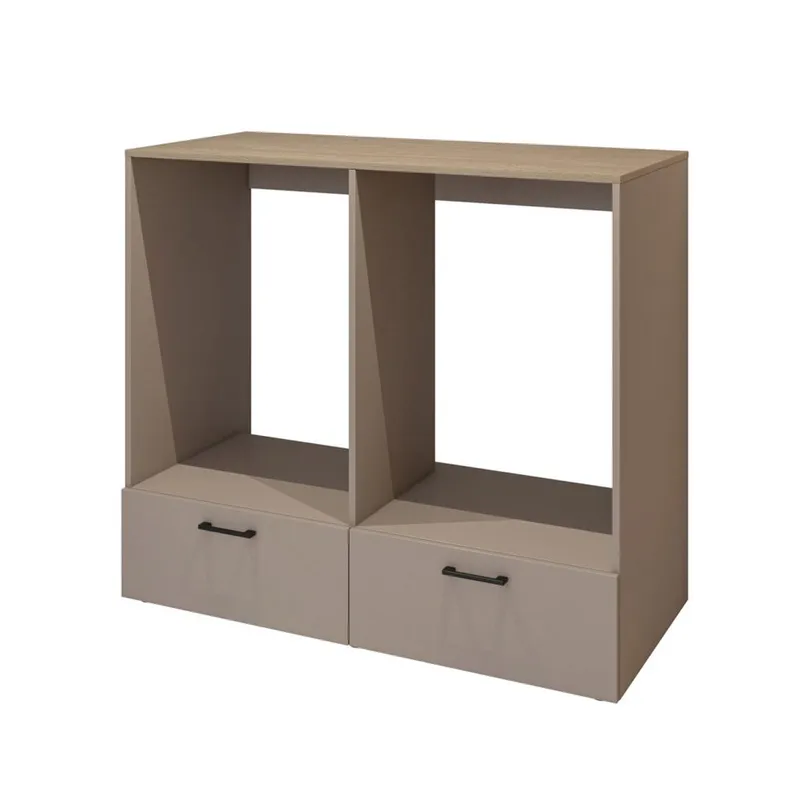 Tvättmaskin/Torktumlarskåp Rosa med 2 lådor, Kongo - Oljad ek