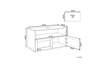 Tvättställsskåp Rosell 86x40x45 cm - 86x40x45 cm - Förvaring - Badrumsförvaring