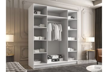 Vadstena Garderob med Spegel 200 cm - Svart - Förvaring - Garderober & garderobssystem