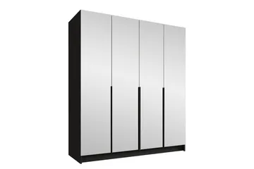 Vadstena Garderob med Spegel 200 cm - Svart - Förvaring - Garderober & garderobssystem