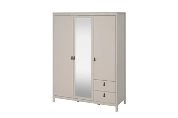 Vallvidera Garderob med Spegel 150x199 cm - Beige - Förvaring - Garderober & garderobssystem