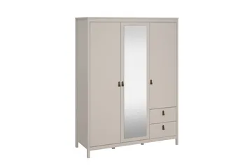 Vallvidera Garderob med Spegel 150x199 cm - Beige - Förvaring - Garderober & garderobssystem