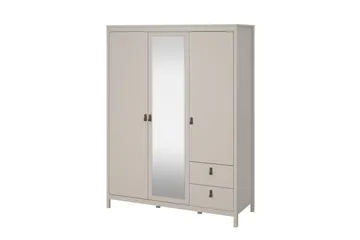 Vallvidera Garderob med Spegel 150x199 cm - Beige - Förvaring - Garderober & garderobssystem