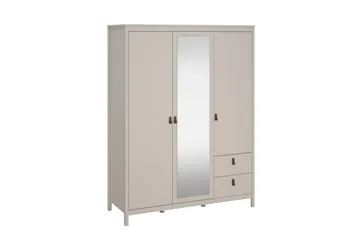 Vallvidera Garderob med Spegel 150x199 cm - Beige - Förvaring - Garderober & garderobssystem