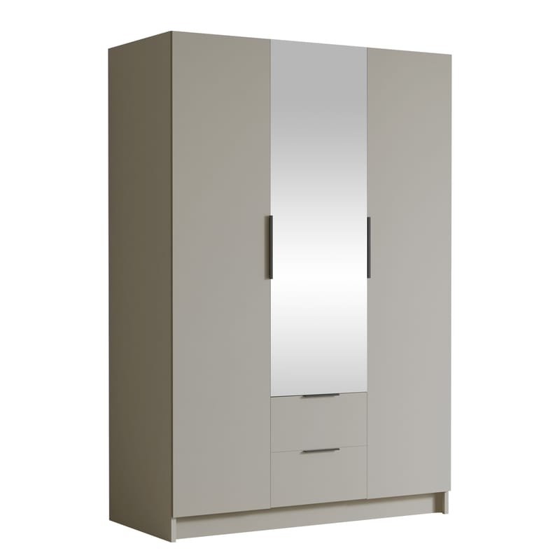 Varros Garderob med Spegel 150x216 cm - Beige - Förvaring - Garderober & garderobssystem