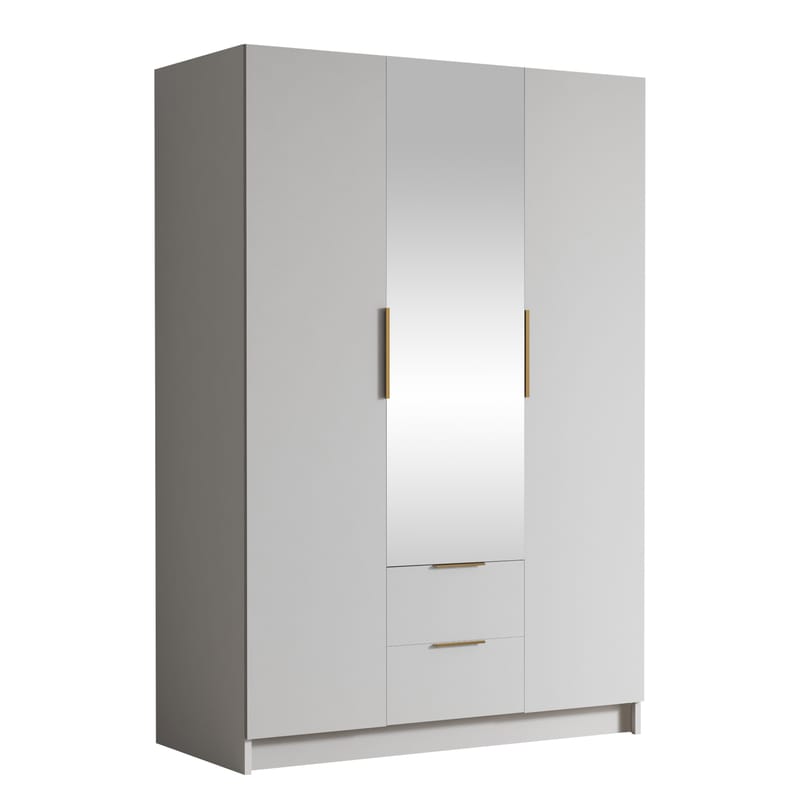 Varros Garderob med Spegel 150x216 cm - Vit - Förvaring - Garderober & garderobssystem