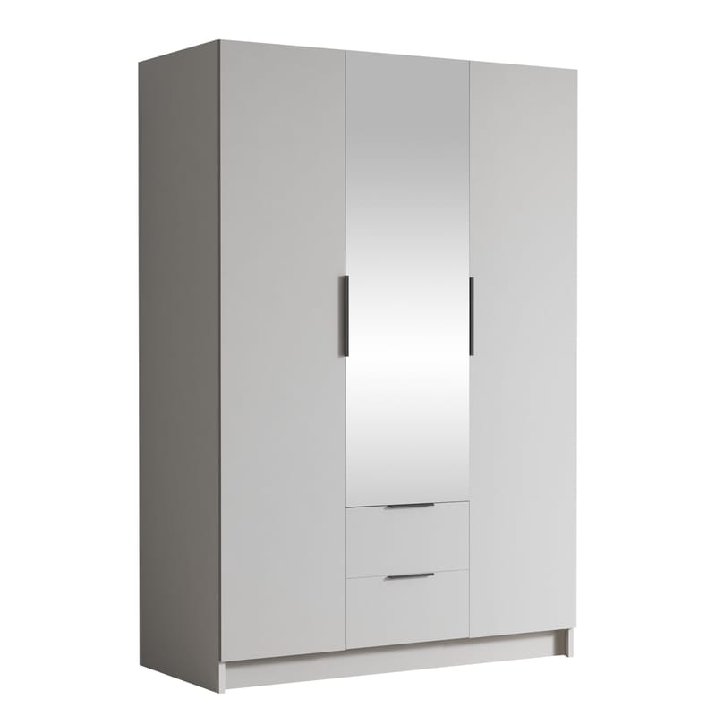 Varros Garderob med Spegel 150x216 cm, Vit