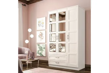 Zyricon Garderob 105x184 cm - Matt Vit - Förvaring - Garderober & garderobssystem