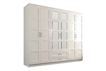 Zyricon Garderob 210x184 cm - Vit - Förvaring - Garderober & garderobssystem