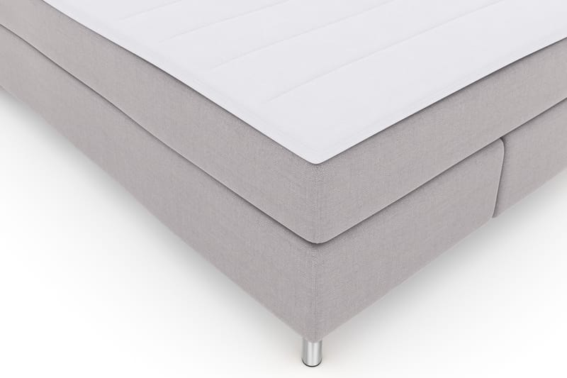 Komplett Sängpaket Choice No 3 140x200 Fast - Ljusgrå|Metall - Kontinentalsäng - Komplett sängpaket