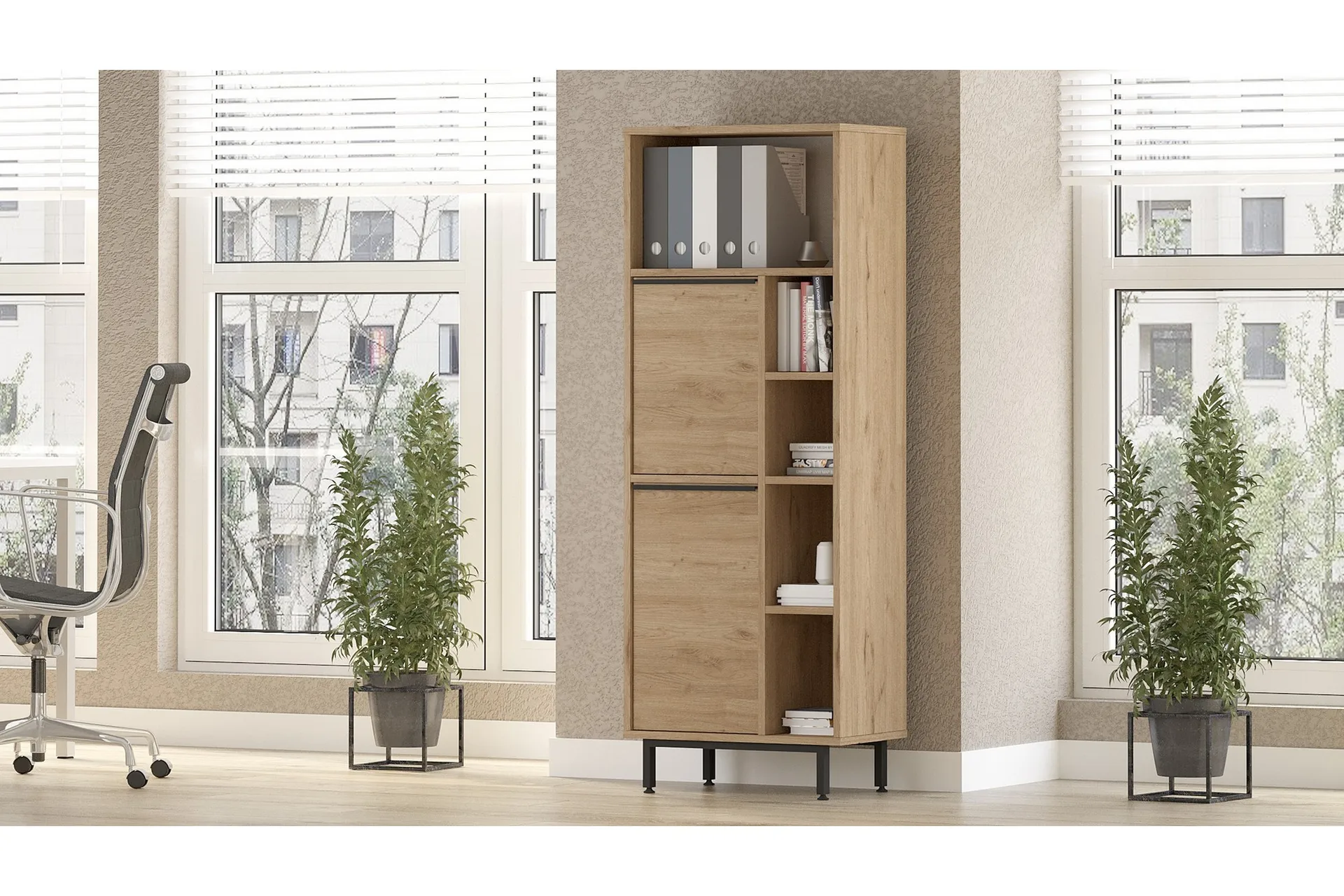 Liyakat Highboard Valnöt - Förvaring - Furniturebox