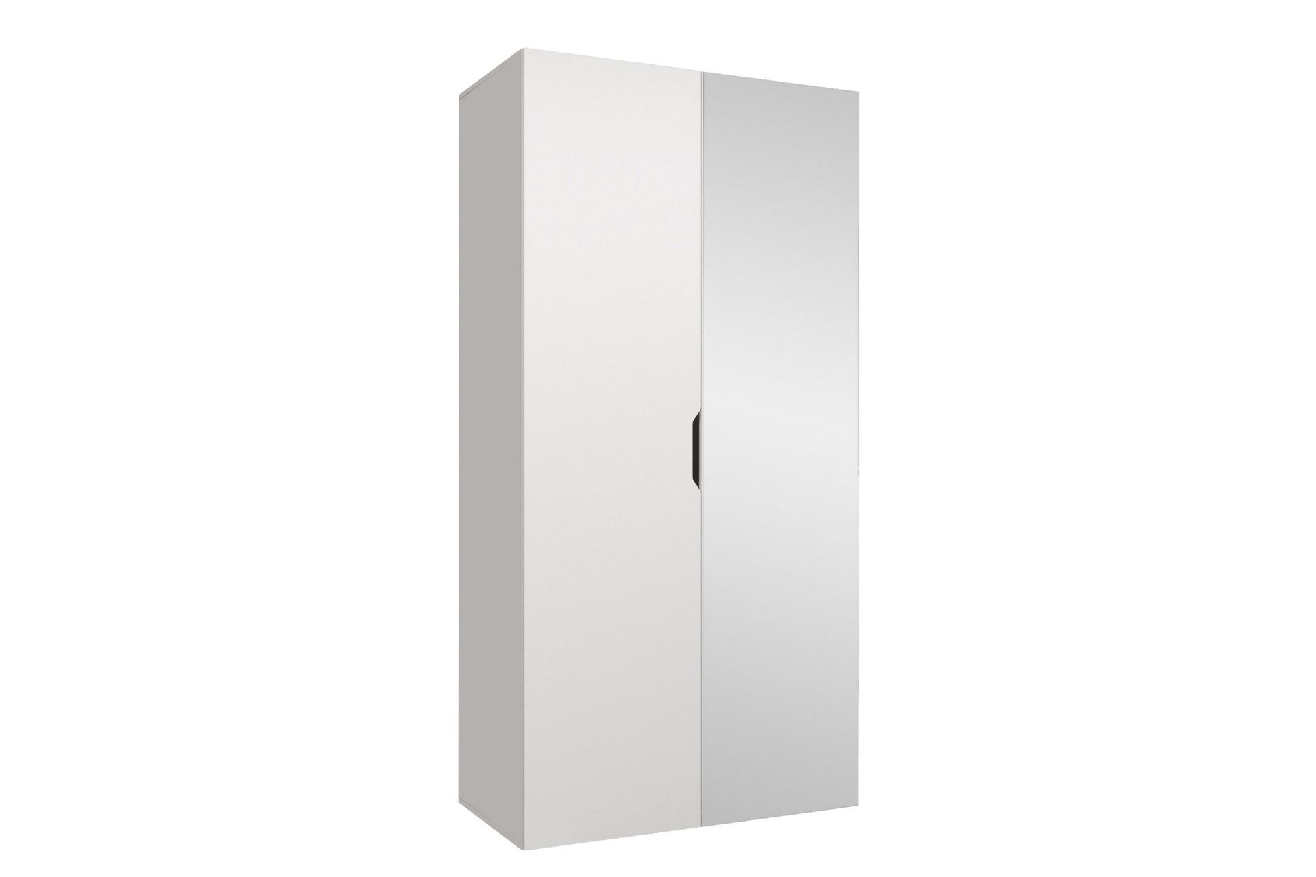 abano garderob m. spegel 52x202 cm - beige