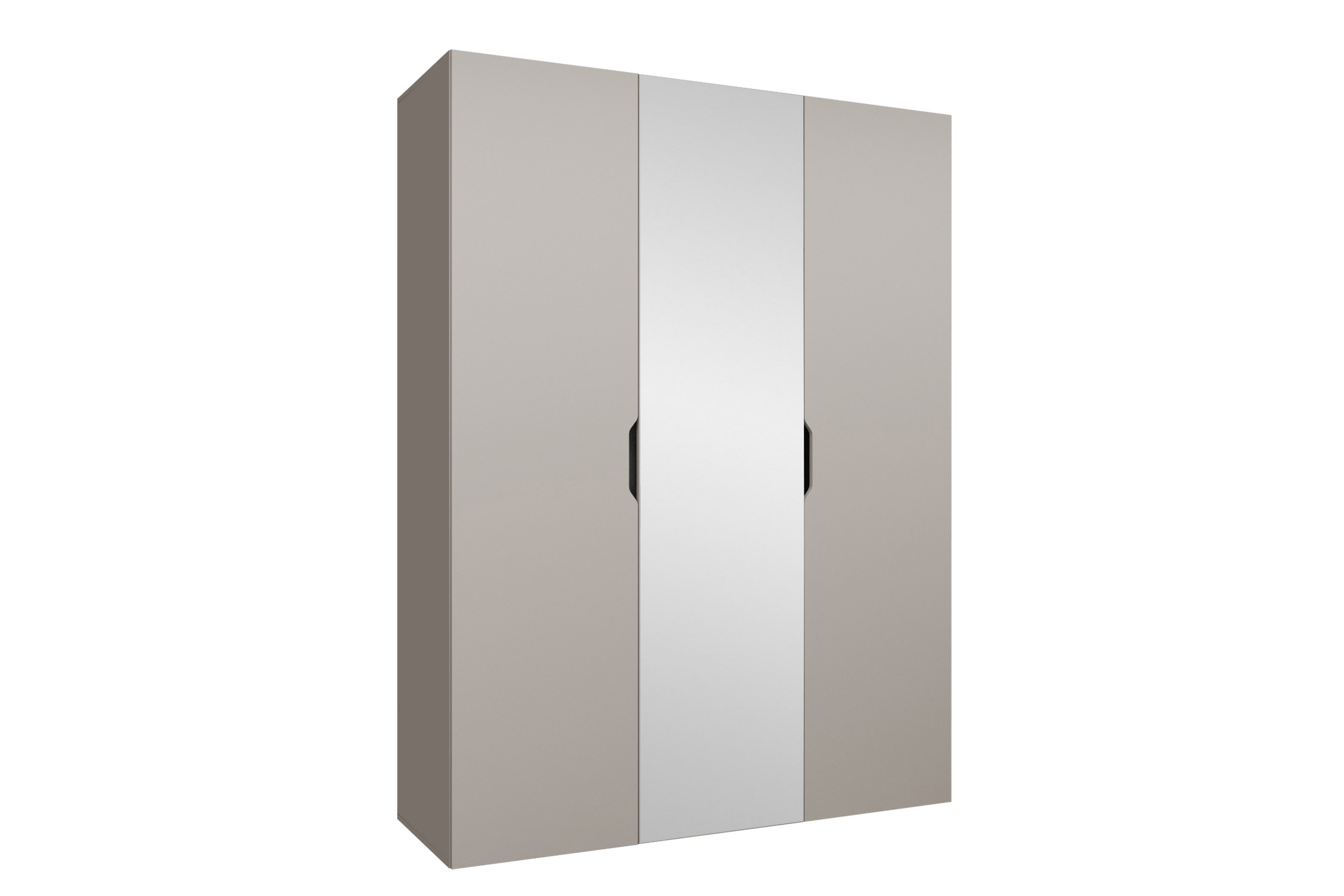 abano garderob m. spegel 52x202 cm - beige