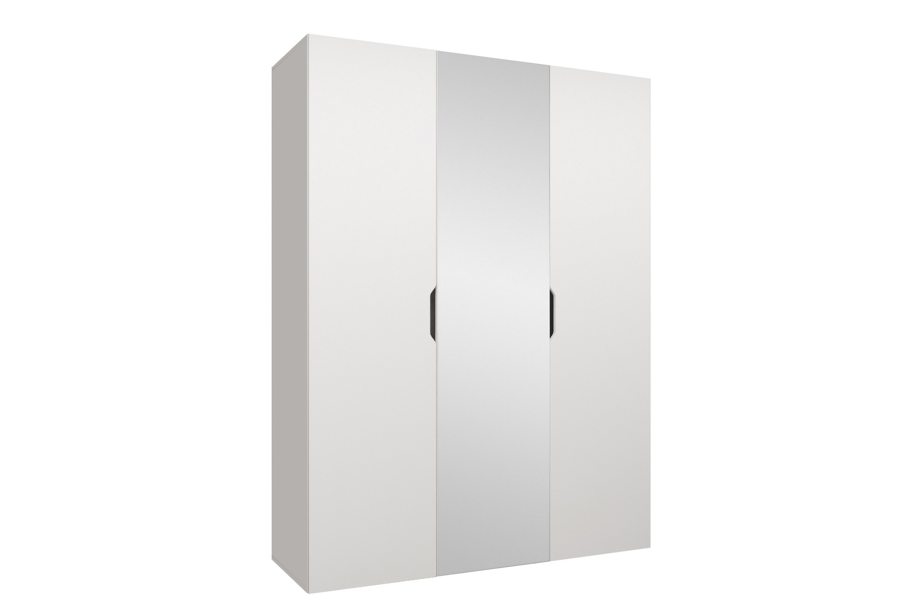 abano garderob m. spegel 52x202 cm - vit