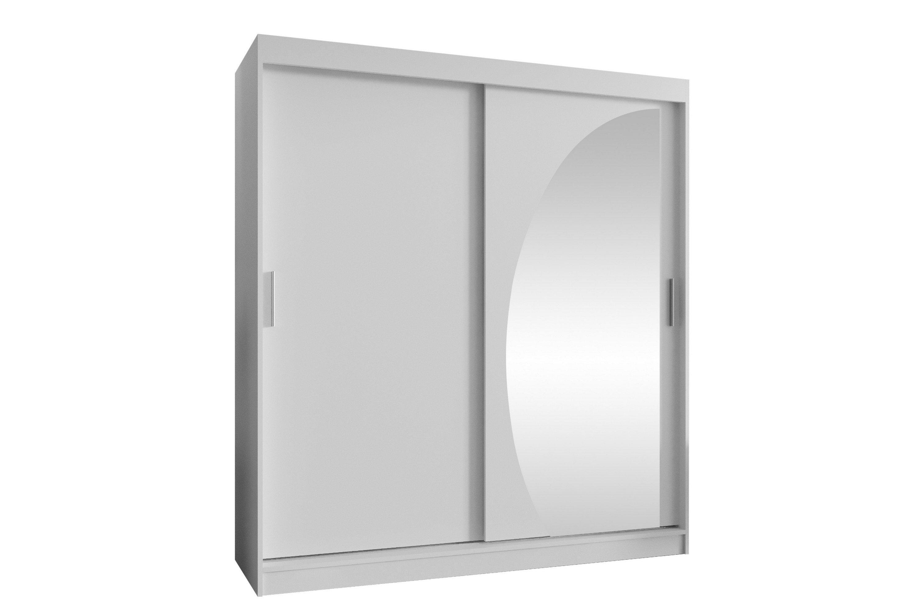 amira garderob m. spegel 180x200 cm - grön