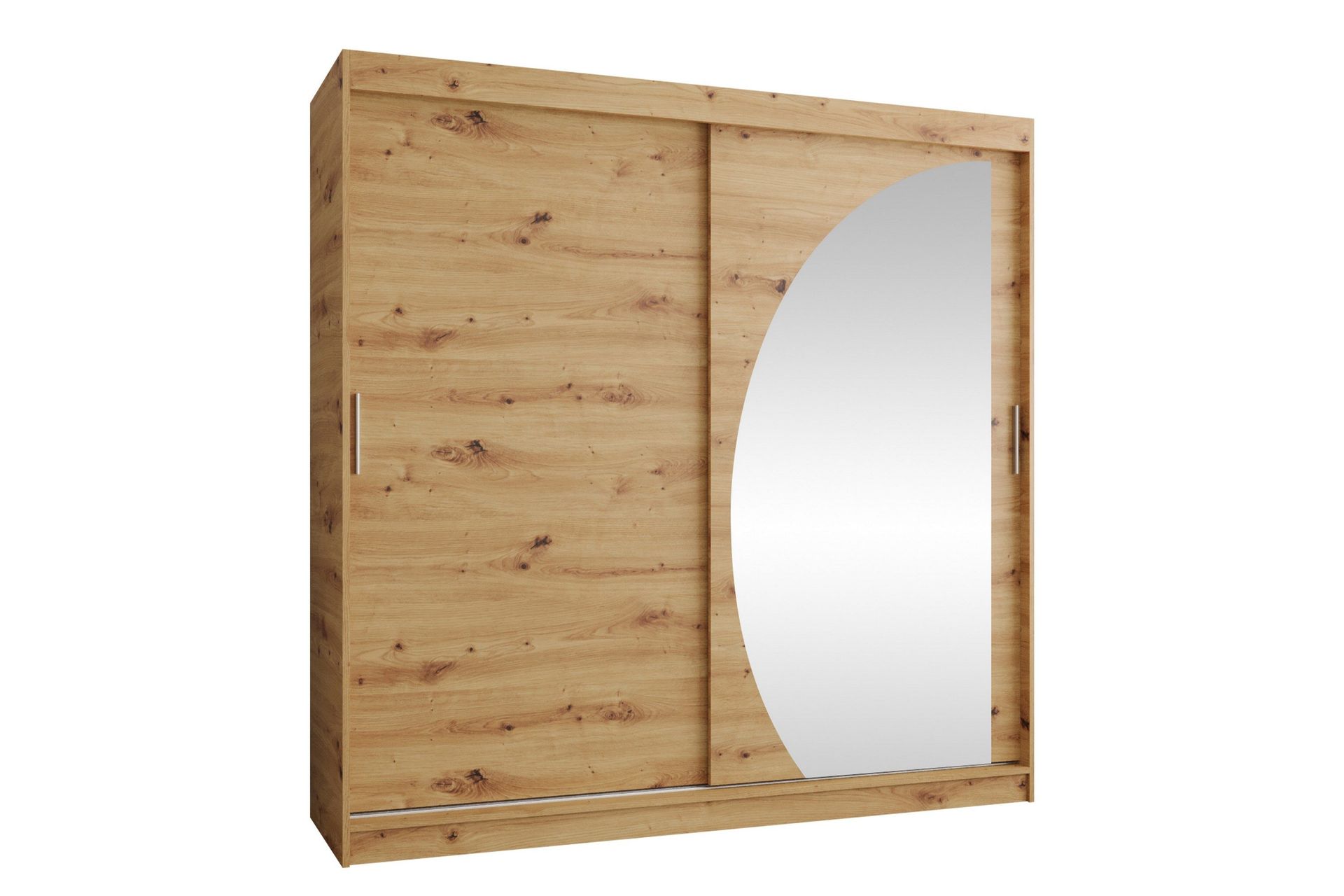 Amira Garderob m. Spegel 200x200 cm - Brun