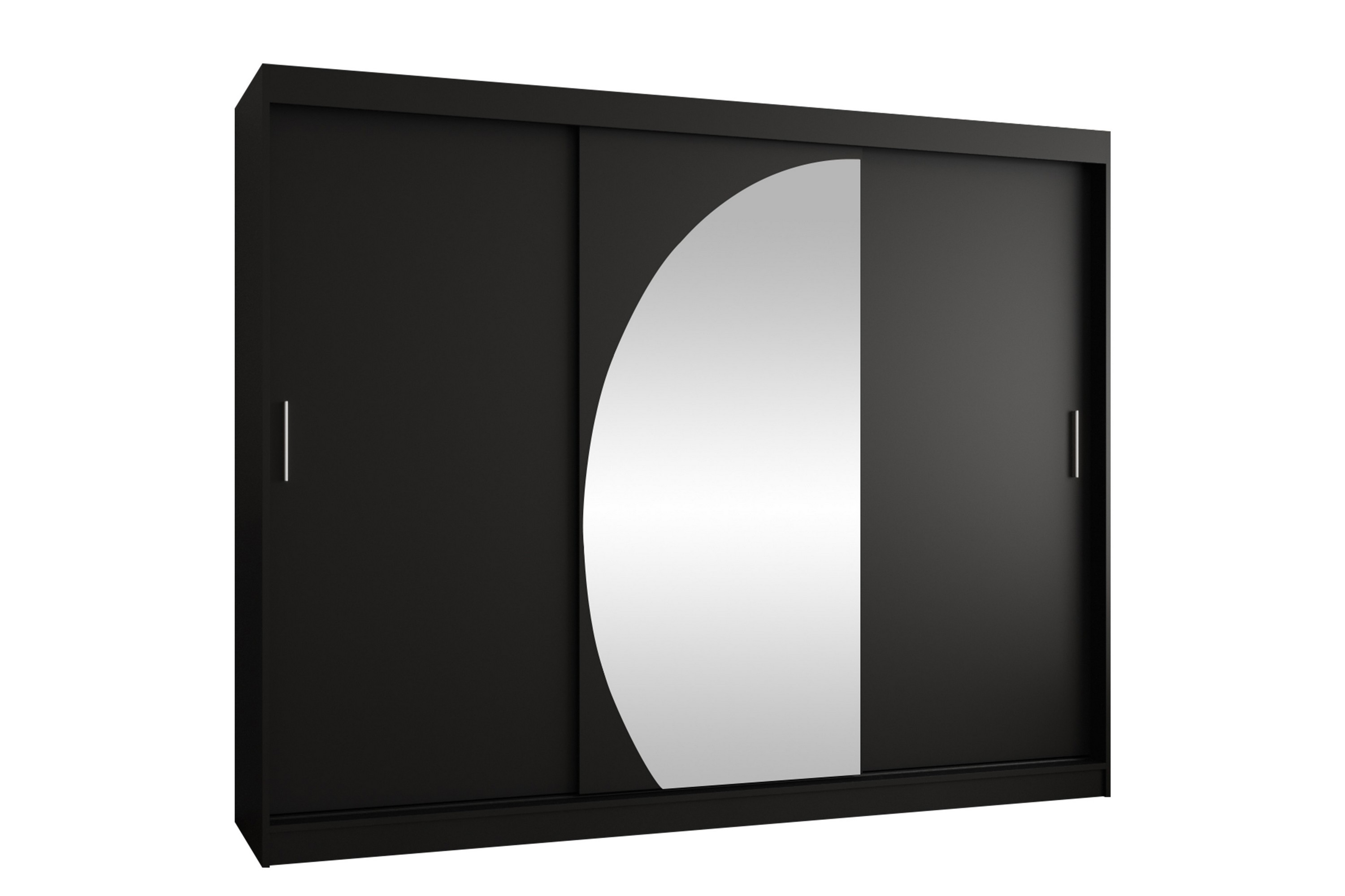 amira garderob m. spegel 250x200 cm - grön