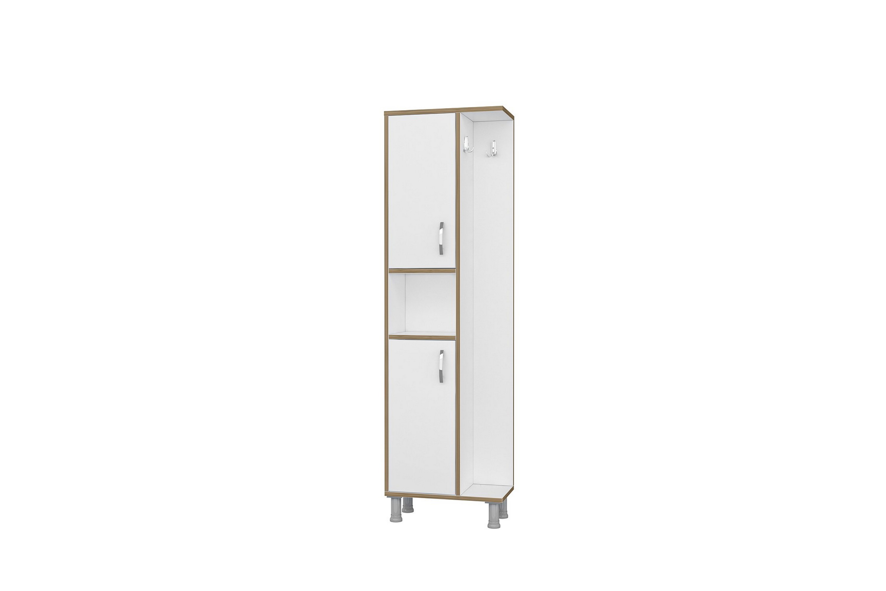 Högskåp Grand Badrum 48x160 cm Vit Hanah Home